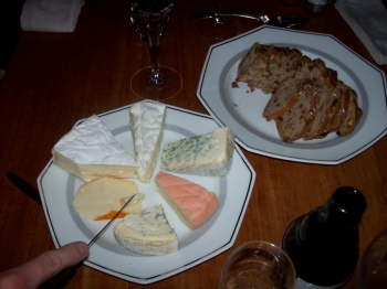 Europe dinner often ends with cheeses
