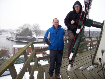last working windmill in Amsterdam, Holland, the Netherlands