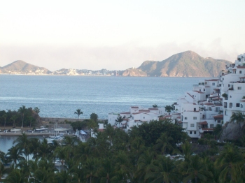 View of Manzanillo Port from Las Hadas peninsula, Manzanillo