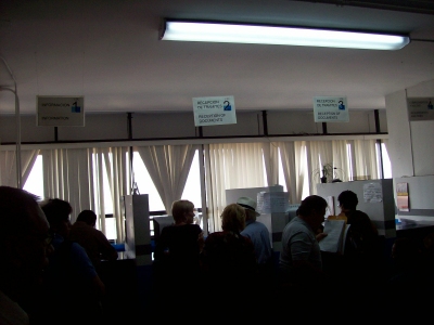 applying for FM3 visas at Palacio Federal building in downtown Guadalajara, Jalisco, Mexico