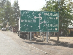road sign at Mazatlan, Mexico