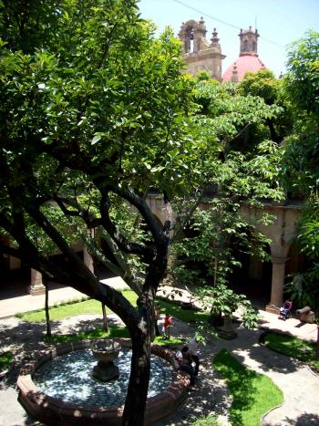 courtyard of Guadalajara's Regional Museum