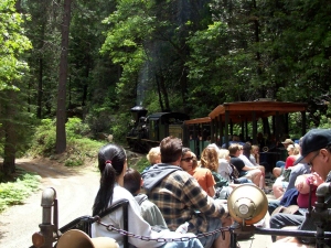 riding the train to Andrew J. Wharton and Dave Clingman's Commitment Ceremony